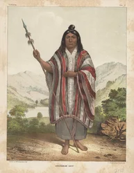 アラウカニア族の首長、1855年